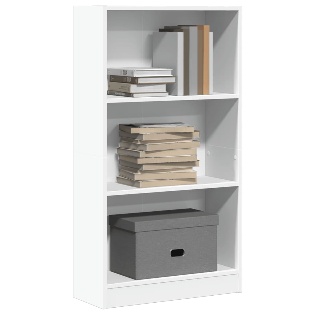vidaXL Bibliotecă, alb, 60x24x109 cm, lemn prelucrat vidaXL Bibliotecă, alb, 60x24x109 cm, lemn prelucrat
