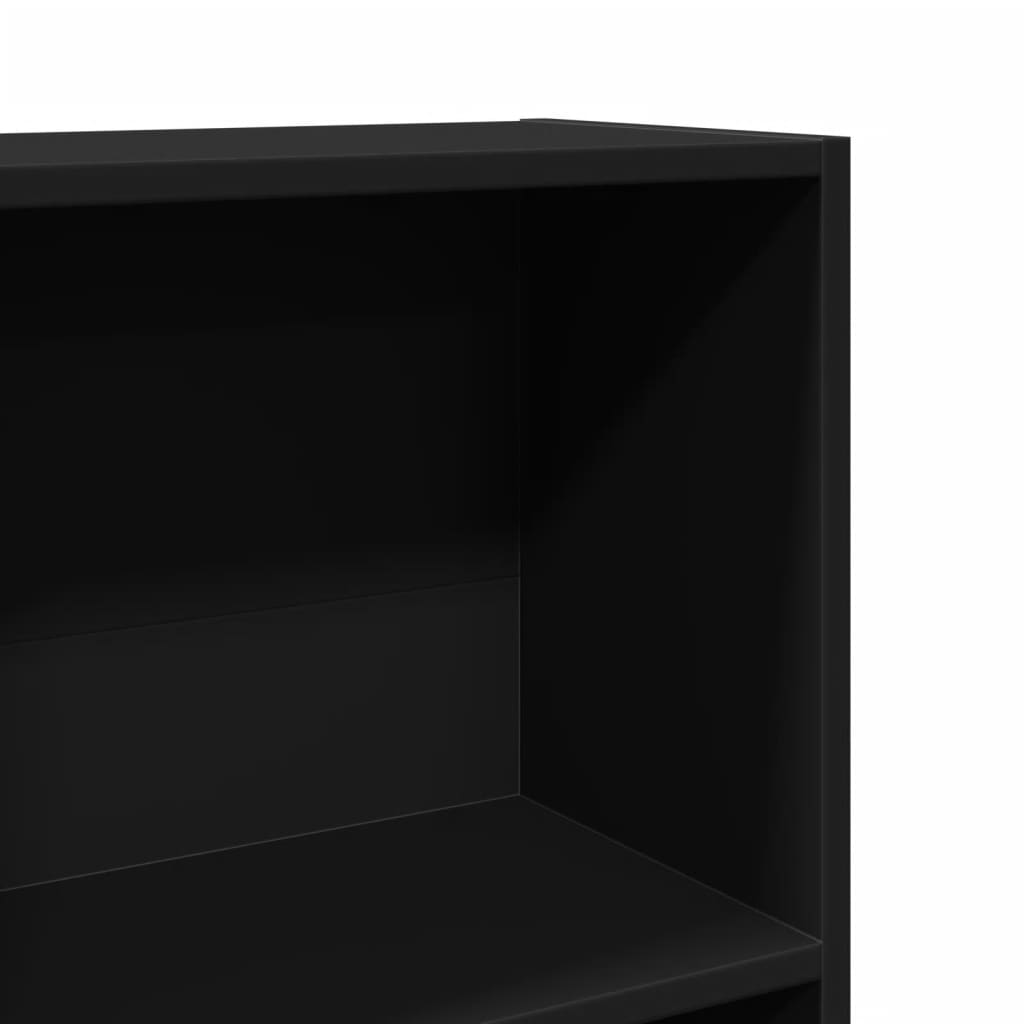 vidaXL Bibliotecă, negru, 60x24x109 cm, lemn prelucrat vidaXL Bibliotecă, negru, 60x24x109 cm, lemn prelucrat