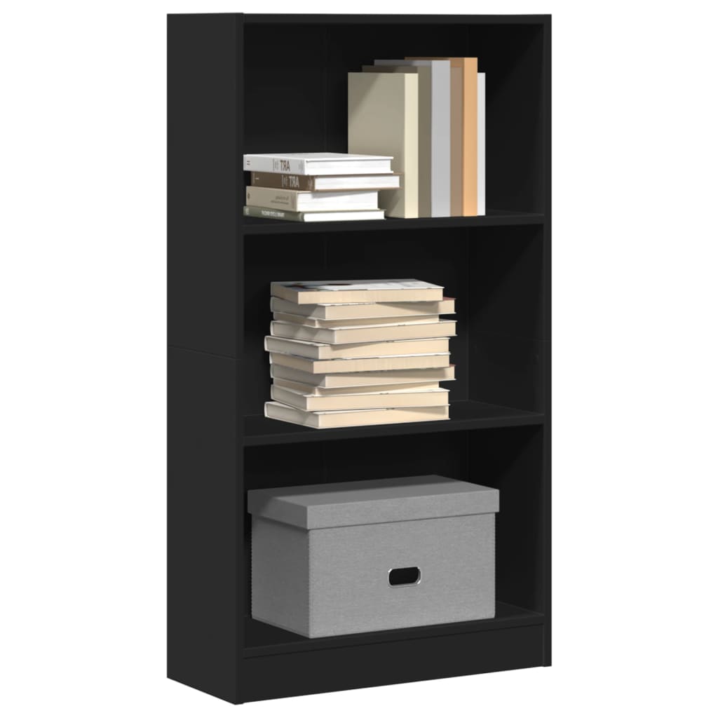 vidaXL Bibliotecă, negru, 60x24x109 cm, lemn prelucrat vidaXL Bibliotecă, negru, 60x24x109 cm, lemn prelucrat