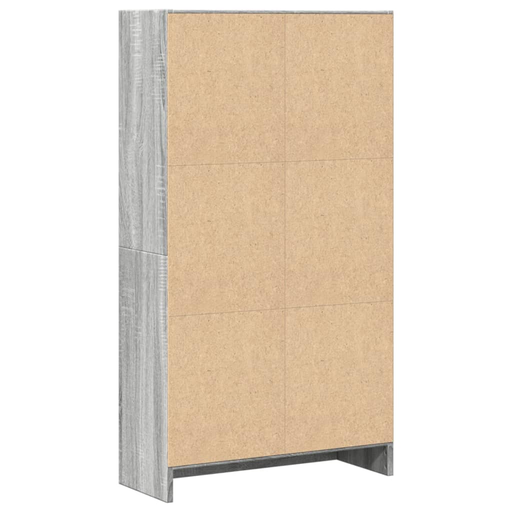 vidaXL Bibliotecă, gri sonoma, 60x24x109 cm, lemn prelucrat vidaXL Bibliotecă, gri sonoma, 60x24x109 cm, lemn prelucrat