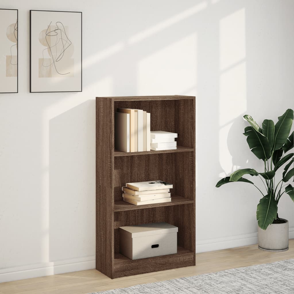 vidaXL Bibliotecă, stejar maro, 60x24x109 cm, lemn prelucrat vidaXL Bibliotecă, stejar maro, 60x24x109 cm, lemn prelucrat