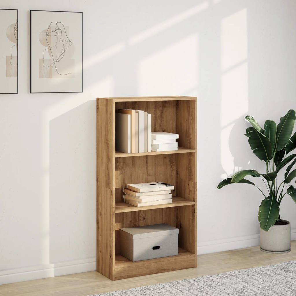 vidaXL Bibliotecă, stejar artizanal, 60x24x109 cm, lemn prelucrat vidaXL Bibliotecă, stejar artizanal, 60x24x109 cm, lemn prelucrat