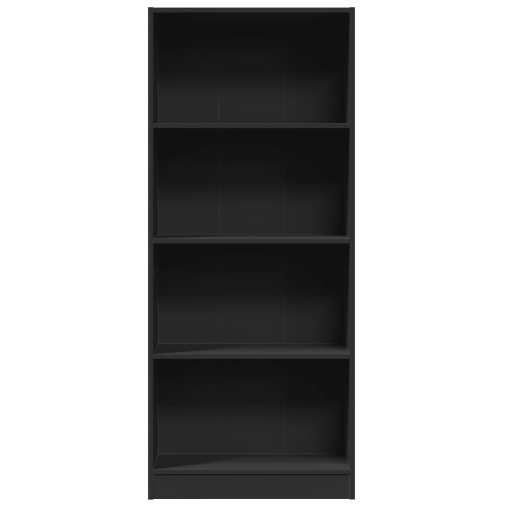 vidaXL Bibliotecă, negru, 60x24x143 cm, lemn prelucrat vidaXL Bibliotecă, negru, 60x24x143 cm, lemn prelucrat