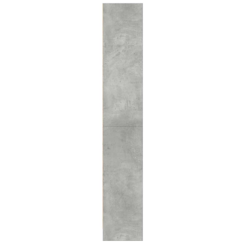 vidaXL Bibliotecă, gri beton, 60x24x143 cm, lemn prelucrat vidaXL Bibliotecă, gri beton, 60x24x143 cm, lemn prelucrat