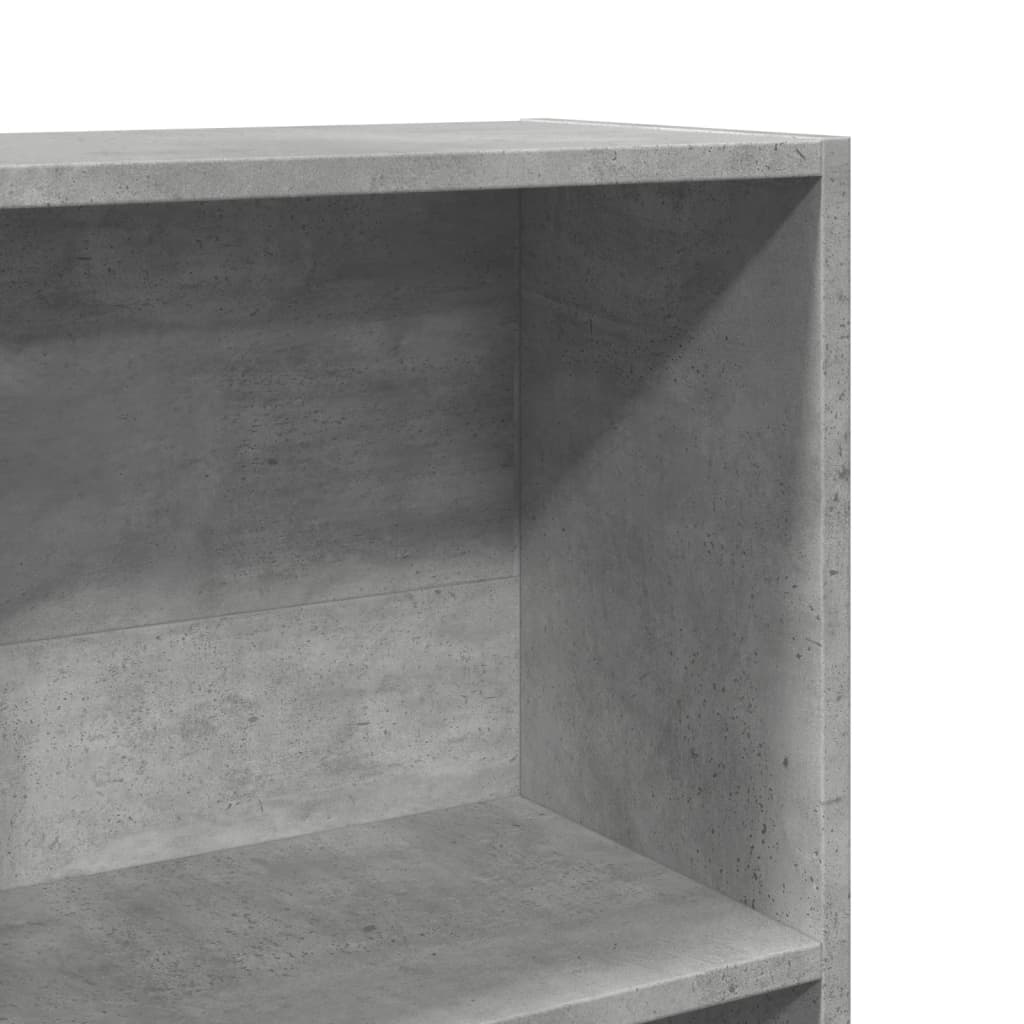 vidaXL Bibliotecă, gri beton, 60x24x143 cm, lemn prelucrat vidaXL Bibliotecă, gri beton, 60x24x143 cm, lemn prelucrat