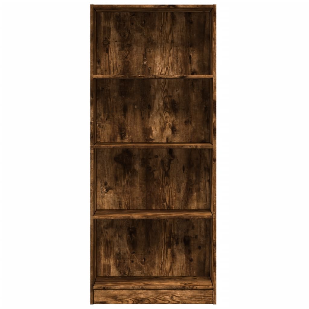 vidaXL Bibliotecă, stejar fumuriu, 60x24x143 cm, lemn prelucrat vidaXL Bibliotecă, stejar fumuriu, 60x24x143 cm, lemn prelucrat