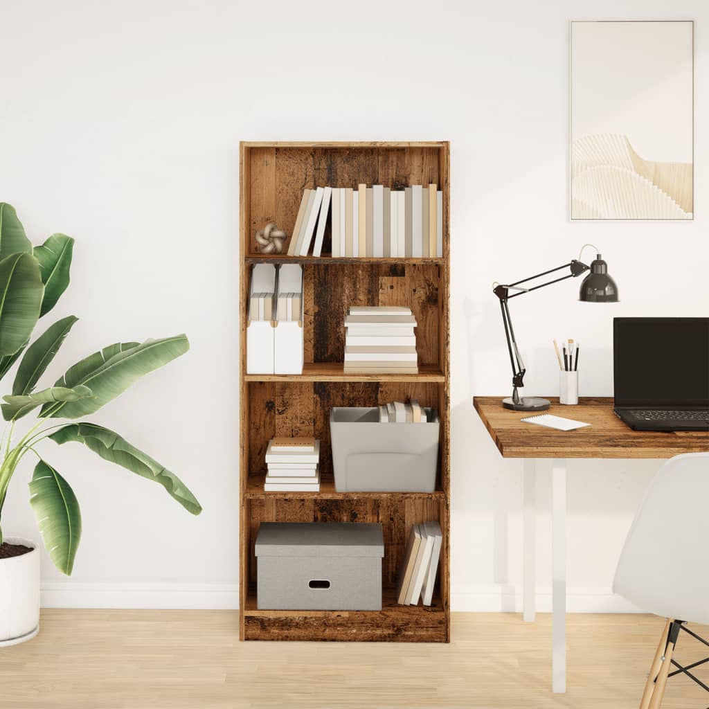 vidaXL Bibliotecă, lemn vechi, 60x24x143 cm, lemn prelucrat vidaXL Bibliotecă, lemn vechi, 60x24x143 cm, lemn prelucrat