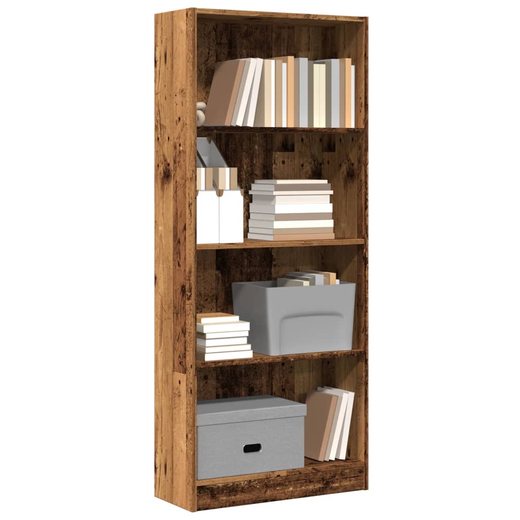 vidaXL Bibliotecă, lemn vechi, 60x24x143 cm, lemn prelucrat vidaXL Bibliotecă, lemn vechi, 60x24x143 cm, lemn prelucrat