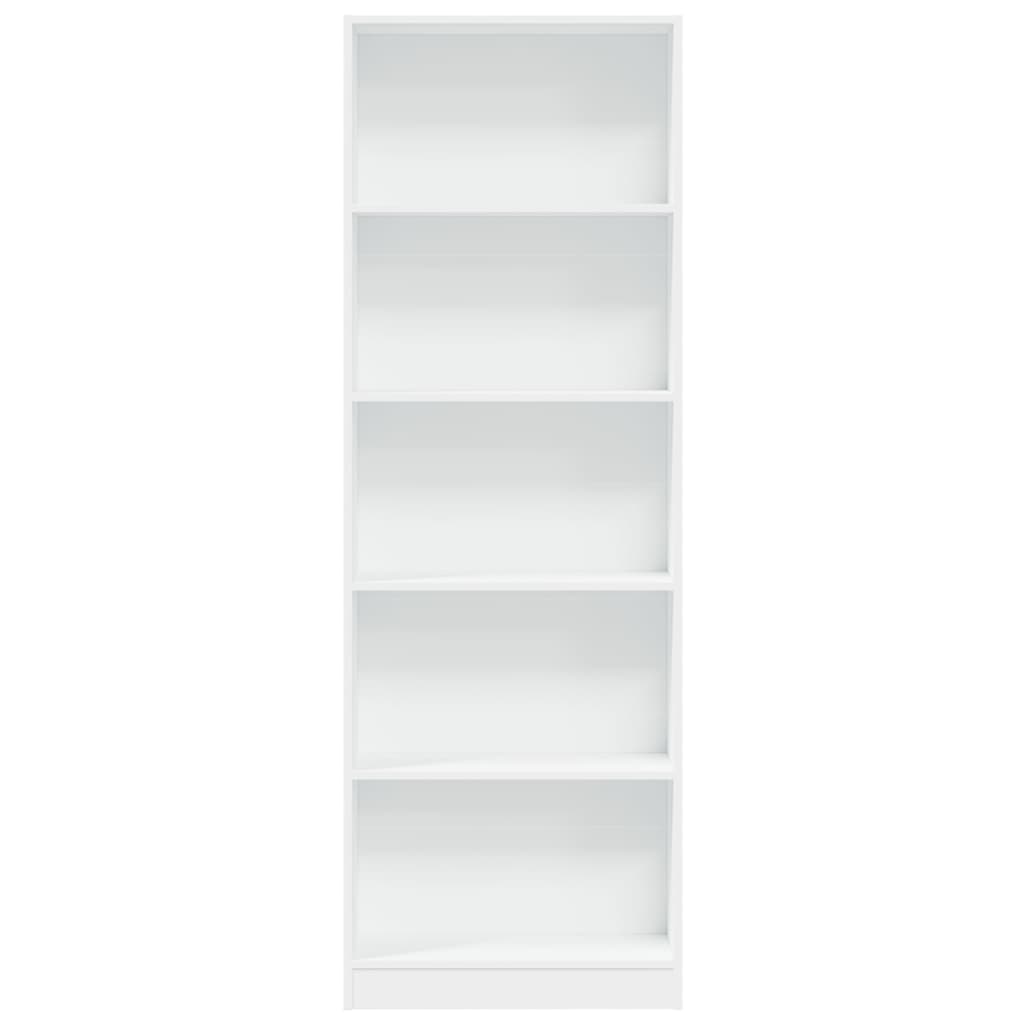vidaXL Bibliotecă, alb, 60x24x176 cm, lemn prelucrat vidaXL Bibliotecă, alb, 60x24x176 cm, lemn prelucrat