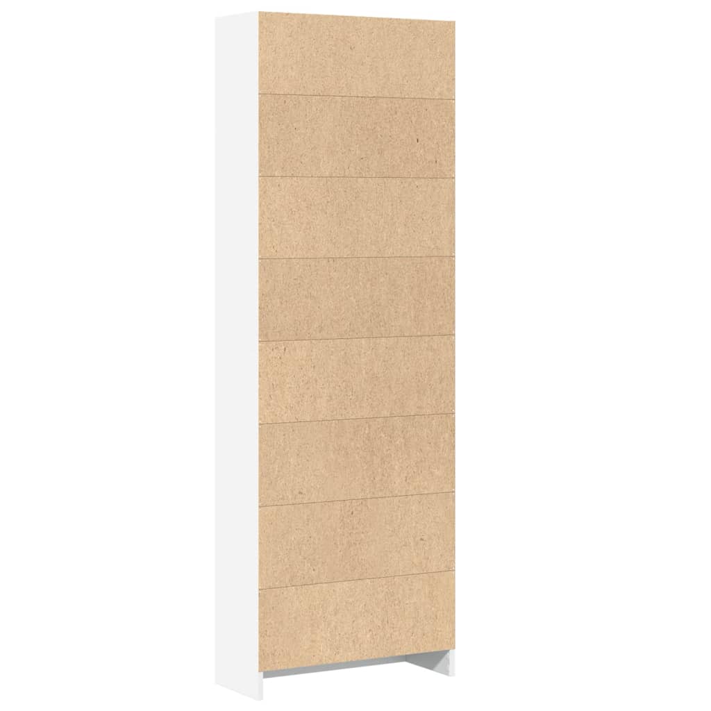 vidaXL Bibliotecă, alb, 60x24x176 cm, lemn prelucrat vidaXL Bibliotecă, alb, 60x24x176 cm, lemn prelucrat