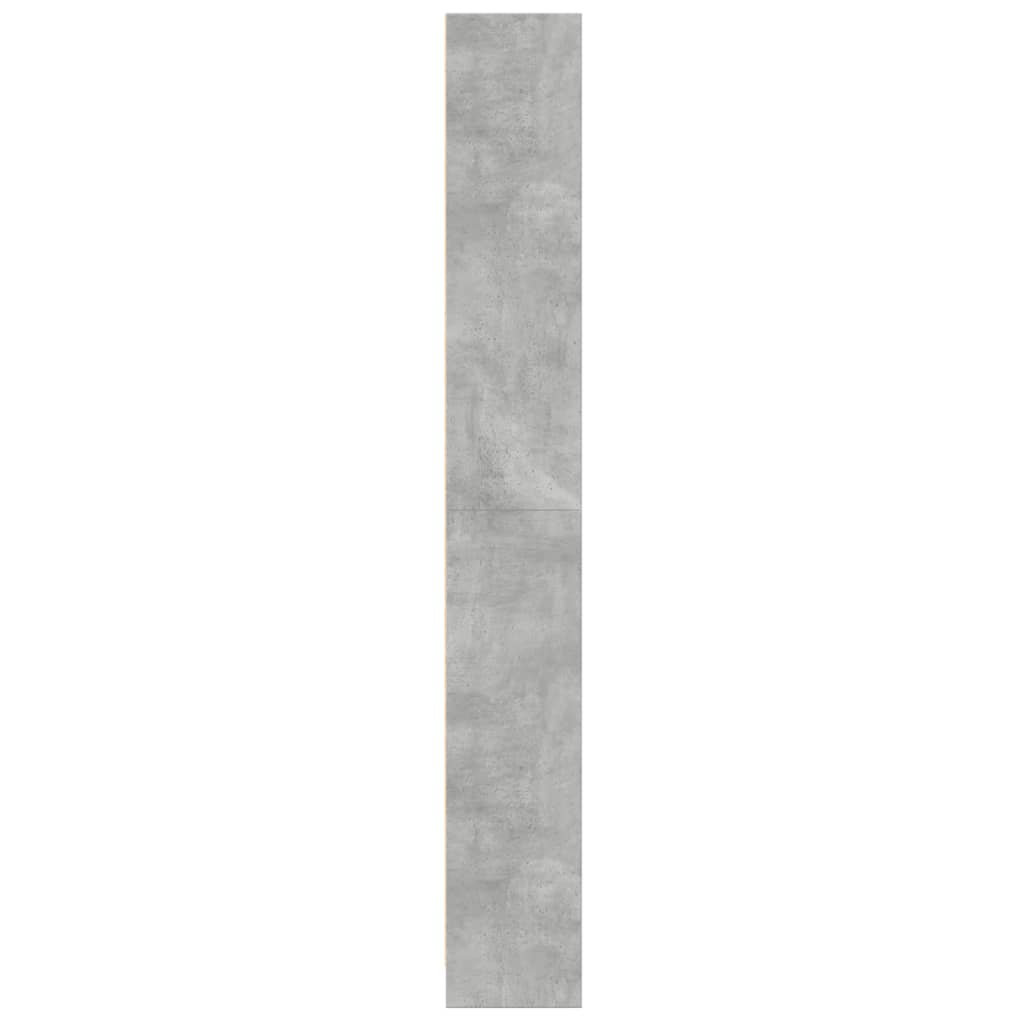 vidaXL Bibliotecă, gri beton, 60x24x176 cm, lemn prelucrat vidaXL Bibliotecă, gri beton, 60x24x176 cm, lemn prelucrat