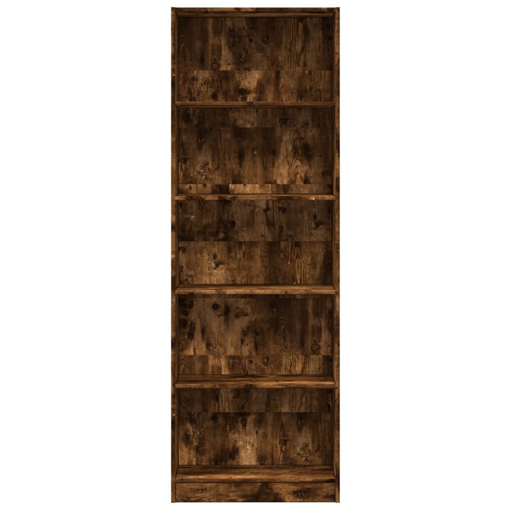 vidaXL Bibliotecă, stejar fumuriu, 60x24x176 cm, lemn prelucrat vidaXL Bibliotecă, stejar fumuriu, 60x24x176 cm, lemn prelucrat