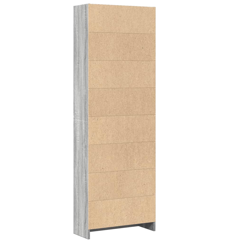vidaXL Bibliotecă, gri sonoma, 60x24x176 cm, lemn prelucrat vidaXL Bibliotecă, gri sonoma, 60x24x176 cm, lemn prelucrat