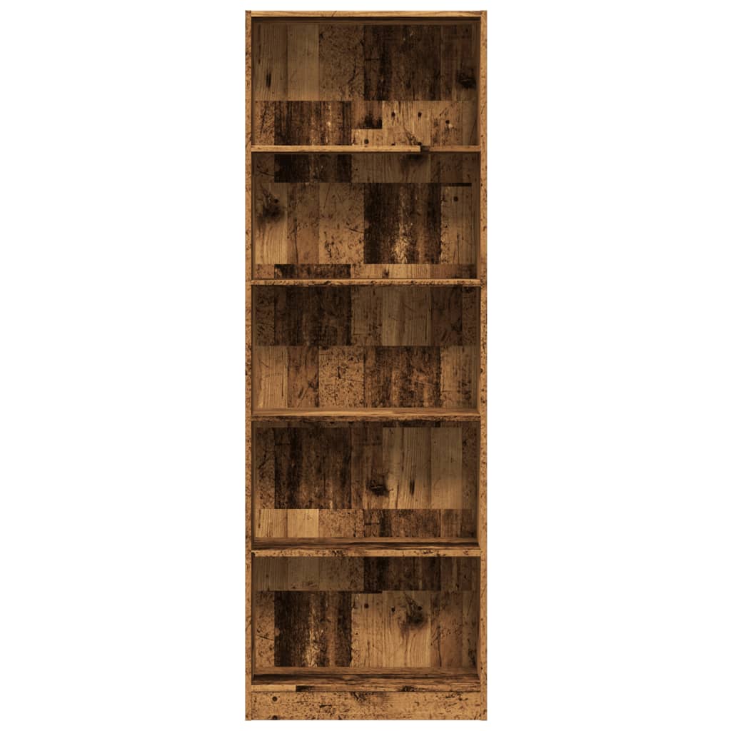vidaXL Bibliotecă, lemn vechi, 60x24x176 cm, lemn prelucrat vidaXL Bibliotecă, lemn vechi, 60x24x176 cm, lemn prelucrat