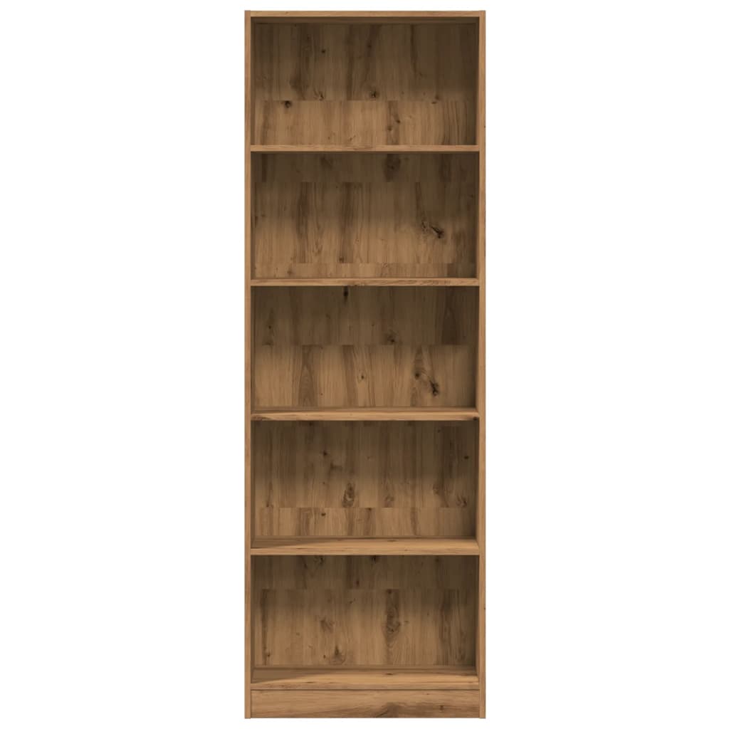 vidaXL Bibliotecă, stejar artizanal, 60x24x176 cm, lemn prelucrat vidaXL Bibliotecă, stejar artizanal, 60x24x176 cm, lemn prelucrat
