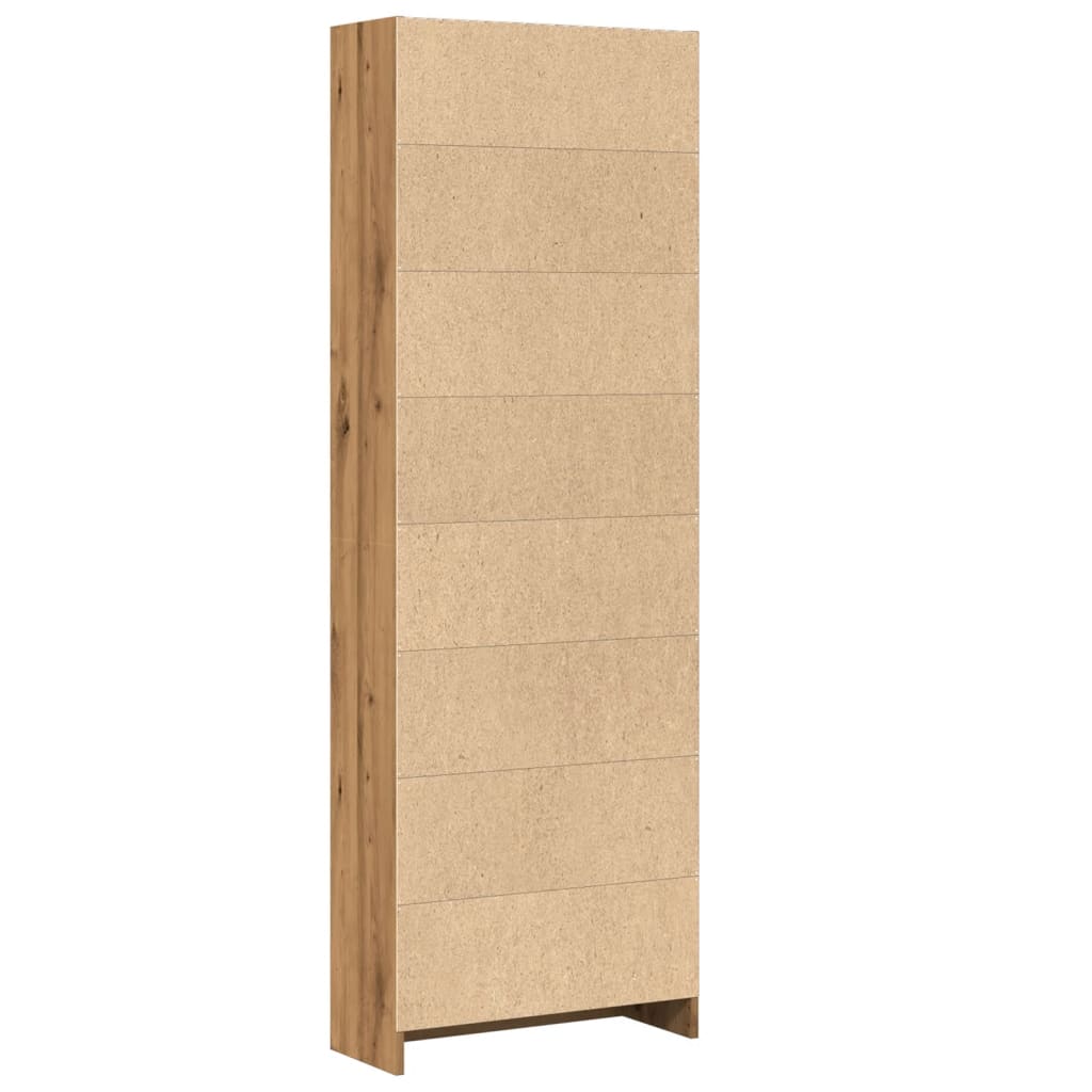 vidaXL Bibliotecă, stejar artizanal, 60x24x176 cm, lemn prelucrat vidaXL Bibliotecă, stejar artizanal, 60x24x176 cm, lemn prelucrat