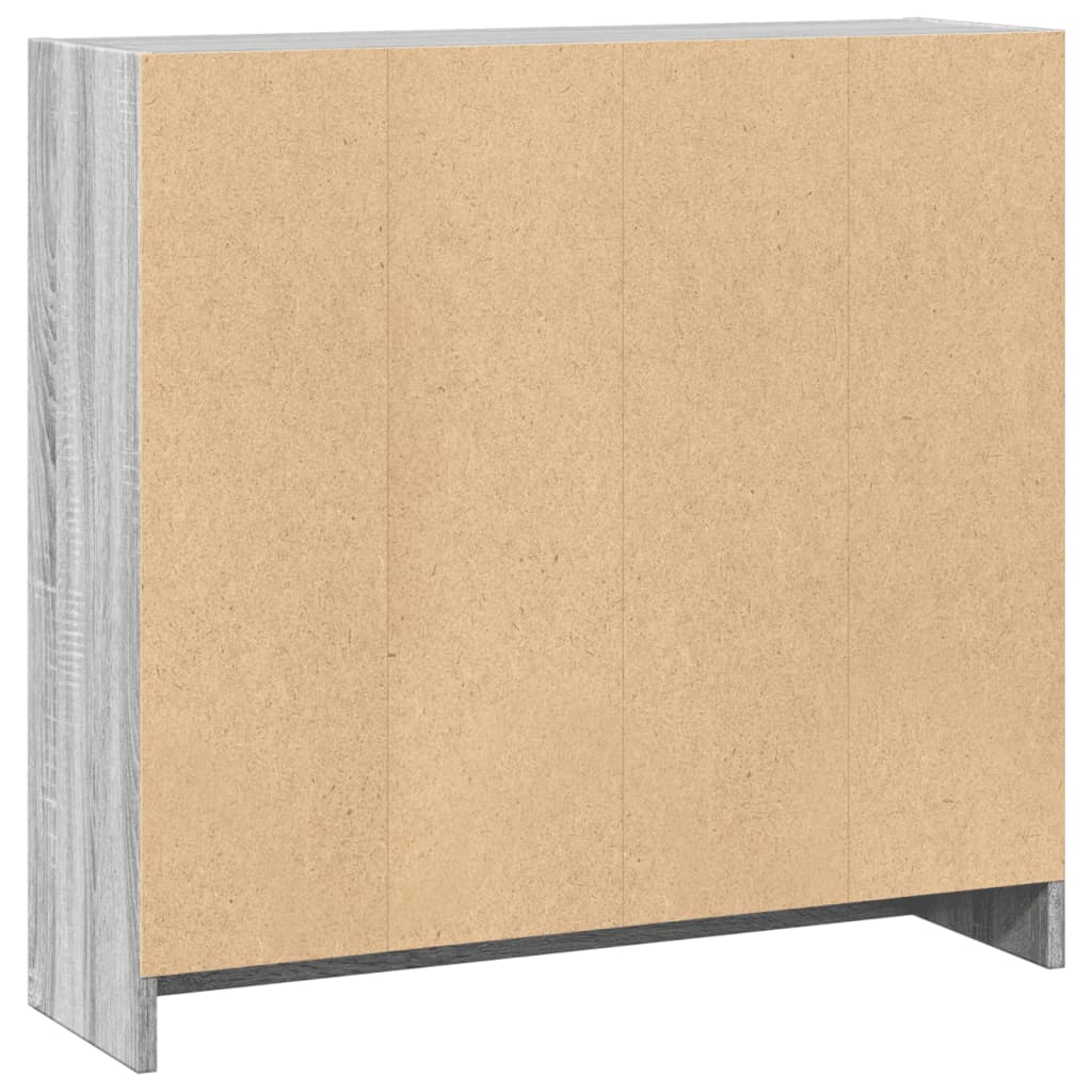 vidaXL Bibliotecă, gri sonoma, 80x24x76 cm, lemn prelucrat vidaXL Bibliotecă, gri sonoma, 80x24x76 cm, lemn prelucrat