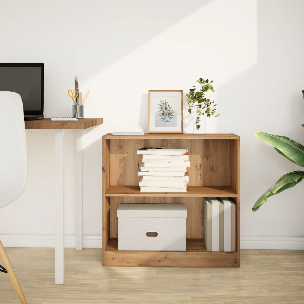 vidaXL Bibliotecă, stejar artizanal, 80x24x76 cm, lemn prelucrat vidaXL Bibliotecă, stejar artizanal, 80x24x76 cm, lemn prelucrat