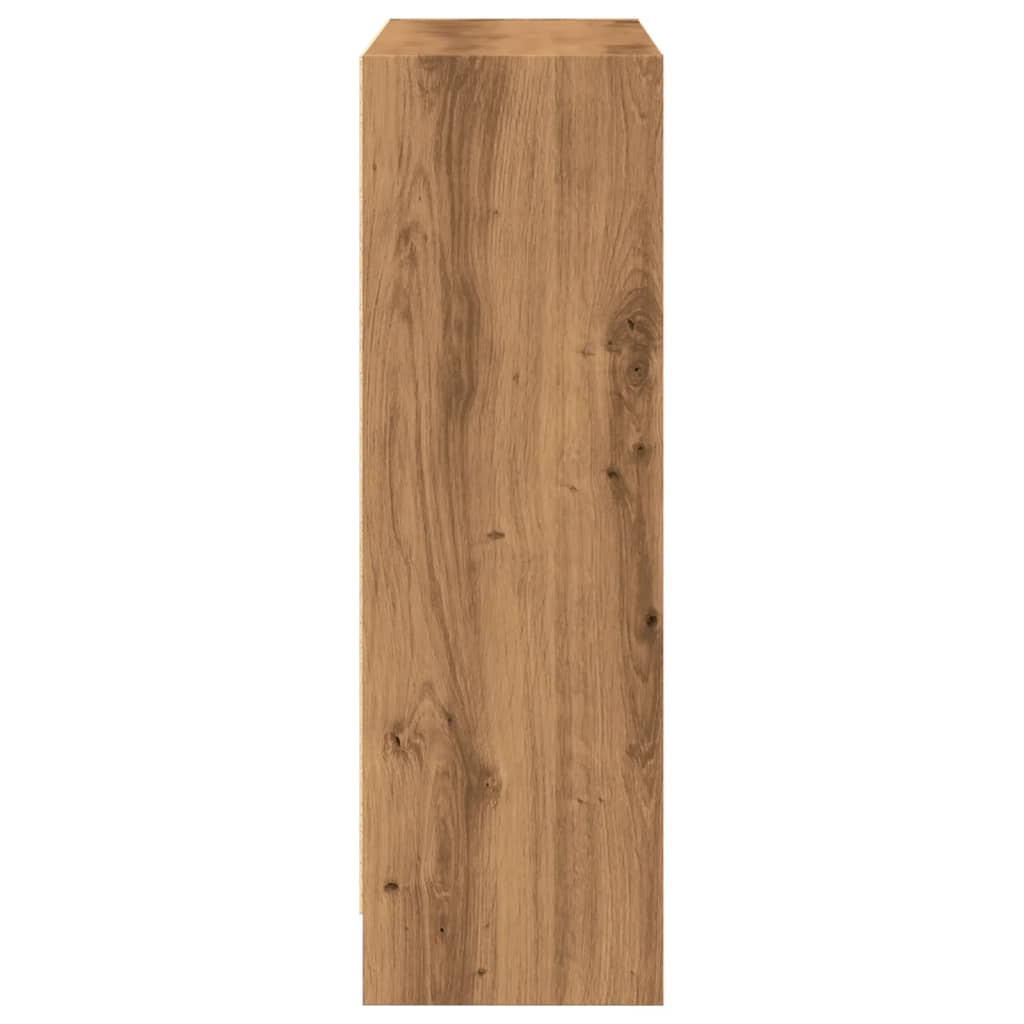 vidaXL Bibliotecă, stejar artizanal, 80x24x76 cm, lemn prelucrat vidaXL Bibliotecă, stejar artizanal, 80x24x76 cm, lemn prelucrat