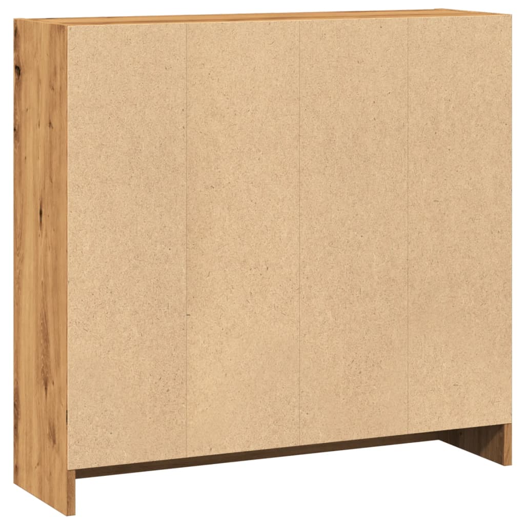 vidaXL Bibliotecă, stejar artizanal, 80x24x76 cm, lemn prelucrat vidaXL Bibliotecă, stejar artizanal, 80x24x76 cm, lemn prelucrat