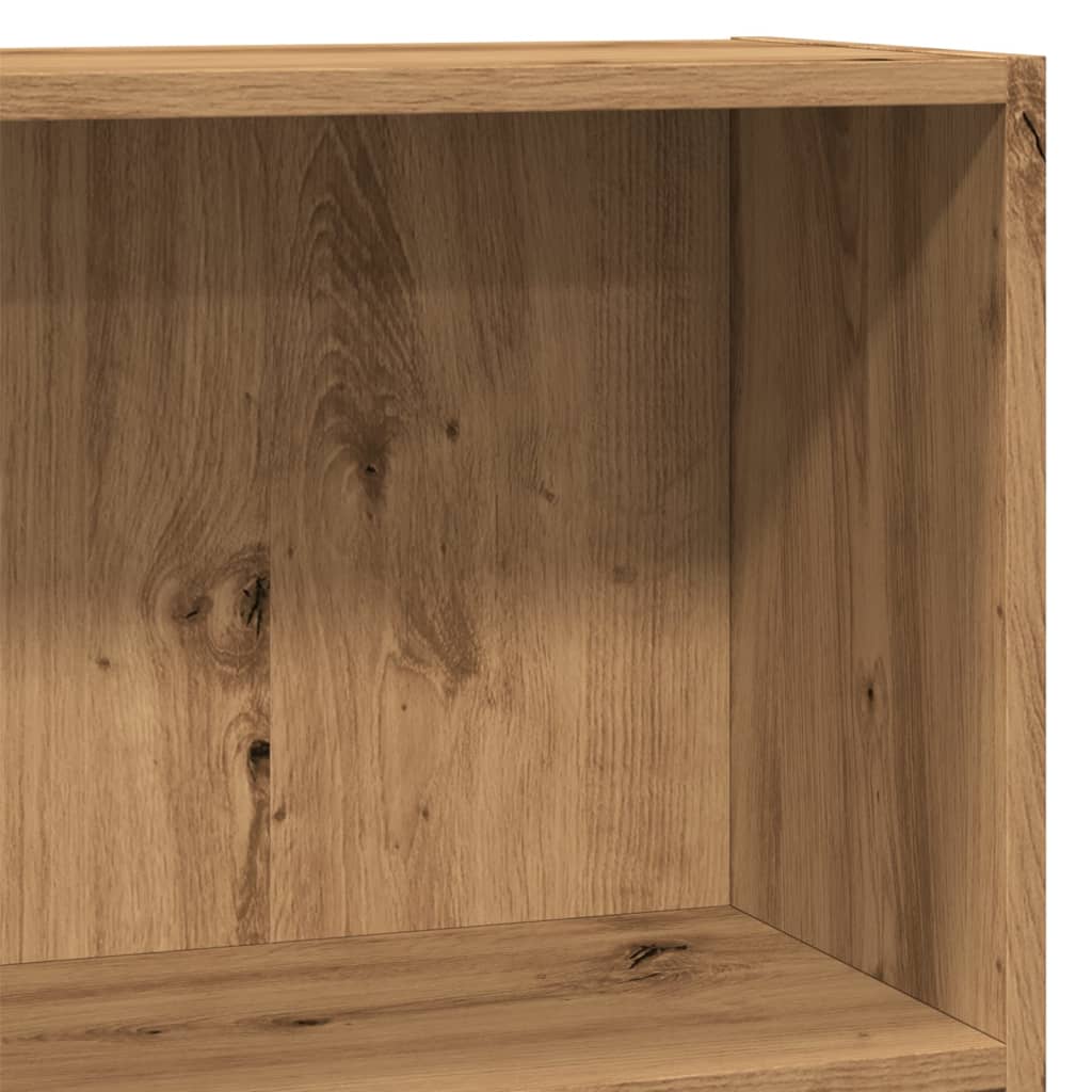 vidaXL Bibliotecă, stejar artizanal, 80x24x76 cm, lemn prelucrat vidaXL Bibliotecă, stejar artizanal, 80x24x76 cm, lemn prelucrat