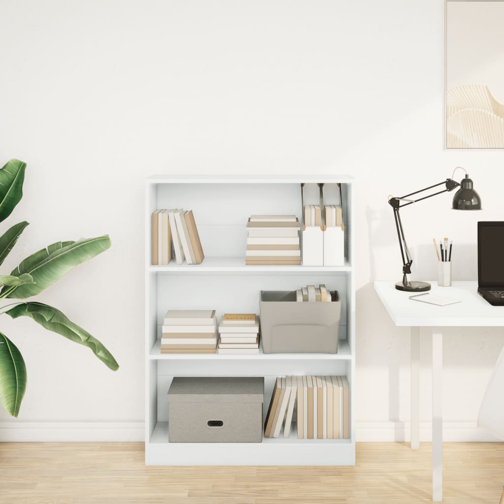 vidaXL Bibliotecă, alb, 80x24x109 cm, lemn prelucrat vidaXL Bibliotecă, alb, 80x24x109 cm, lemn prelucrat