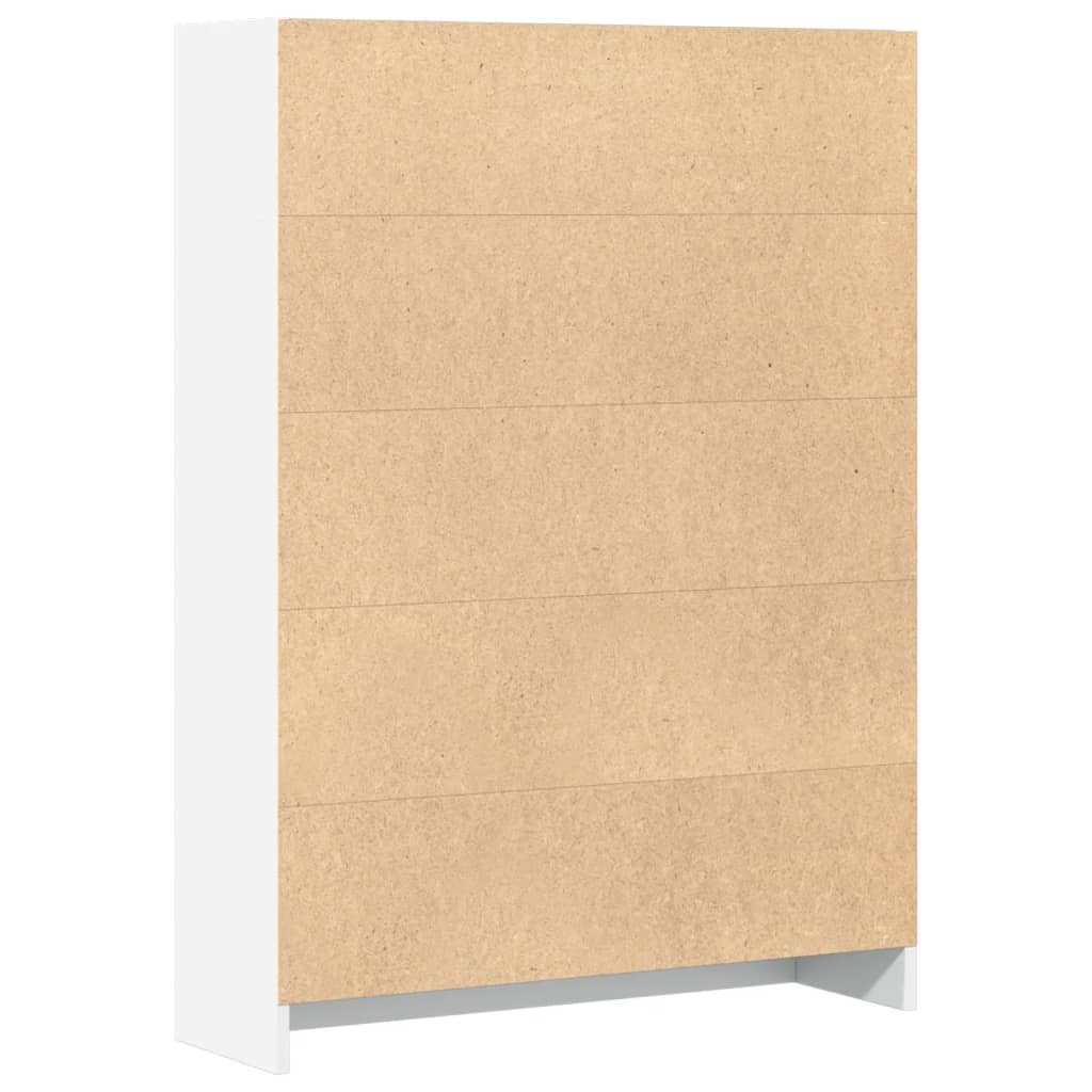 vidaXL Bibliotecă, alb, 80x24x109 cm, lemn prelucrat vidaXL Bibliotecă, alb, 80x24x109 cm, lemn prelucrat