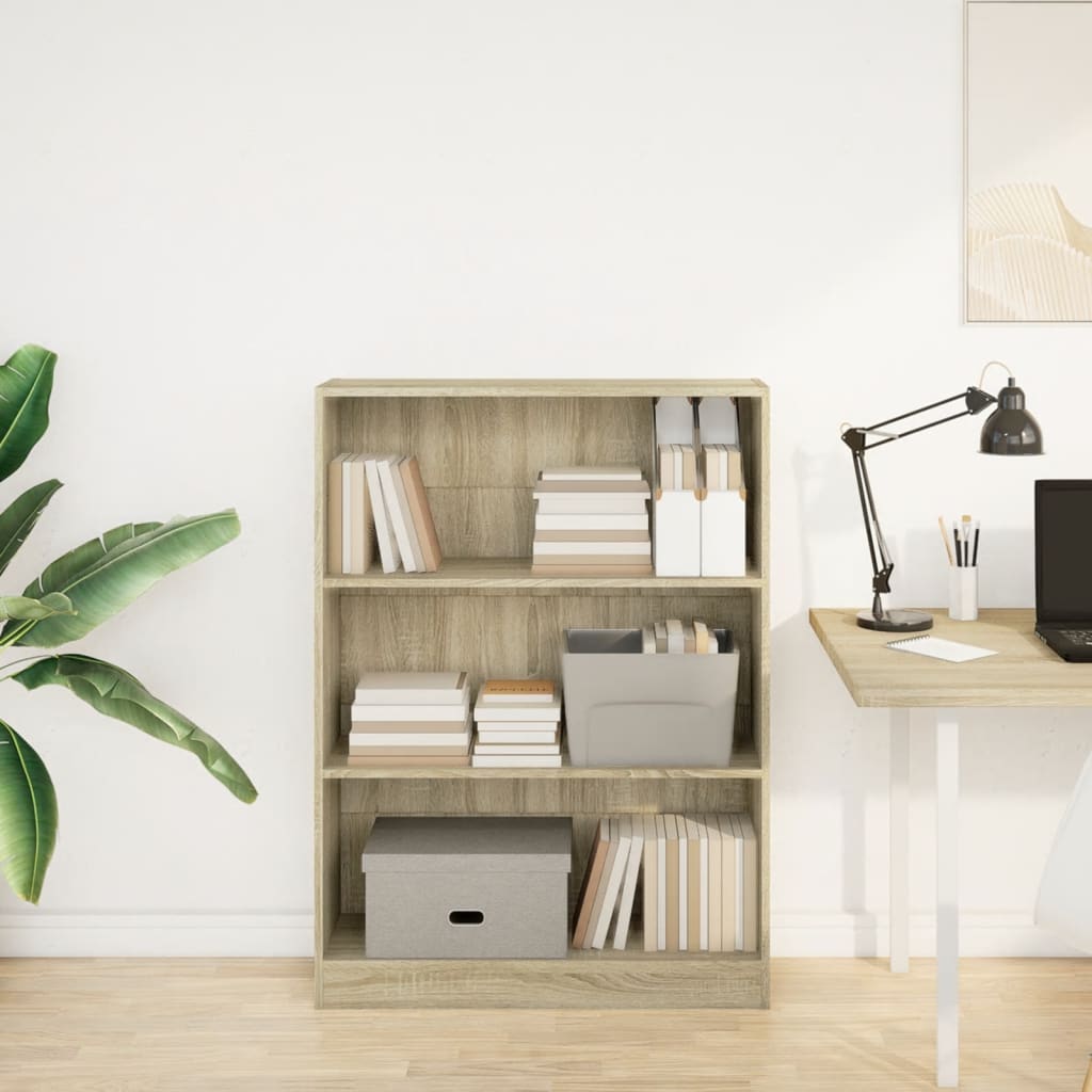 vidaXL Bibliotecă, stejar sonoma, 80x24x109 cm, lemn prelucrat vidaXL Bibliotecă, stejar sonoma, 80x24x109 cm, lemn prelucrat