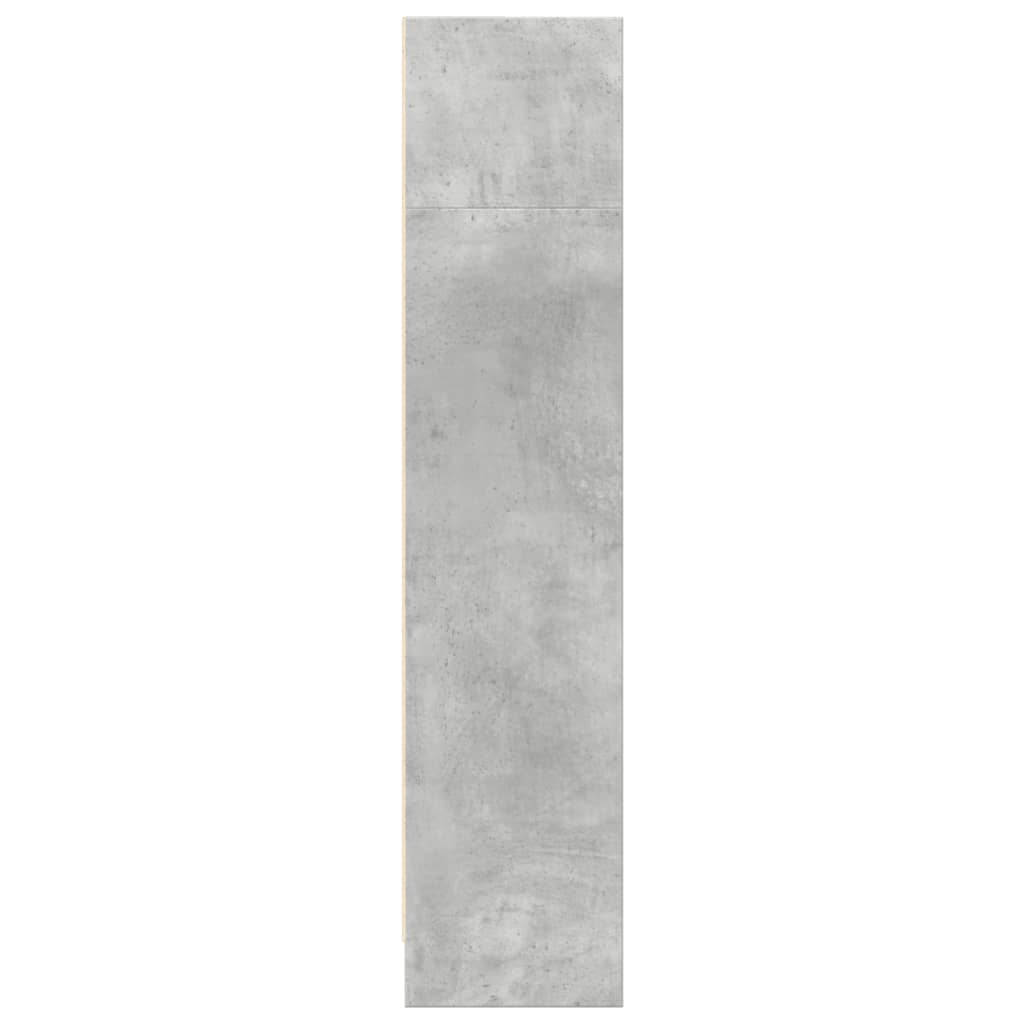 vidaXL Bibliotecă, gri beton, 80x24x109 cm, lemn prelucrat vidaXL Bibliotecă, gri beton, 80x24x109 cm, lemn prelucrat