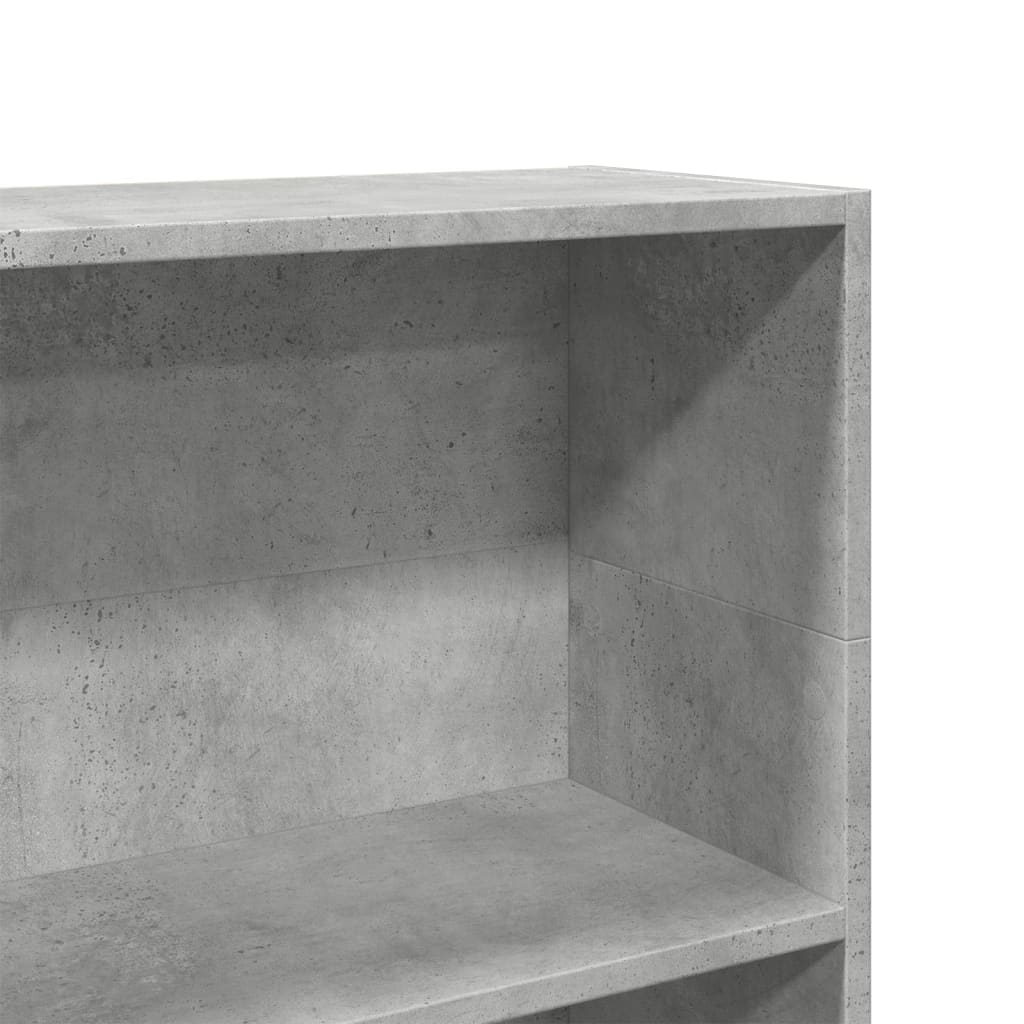 vidaXL Bibliotecă, gri beton, 80x24x109 cm, lemn prelucrat vidaXL Bibliotecă, gri beton, 80x24x109 cm, lemn prelucrat