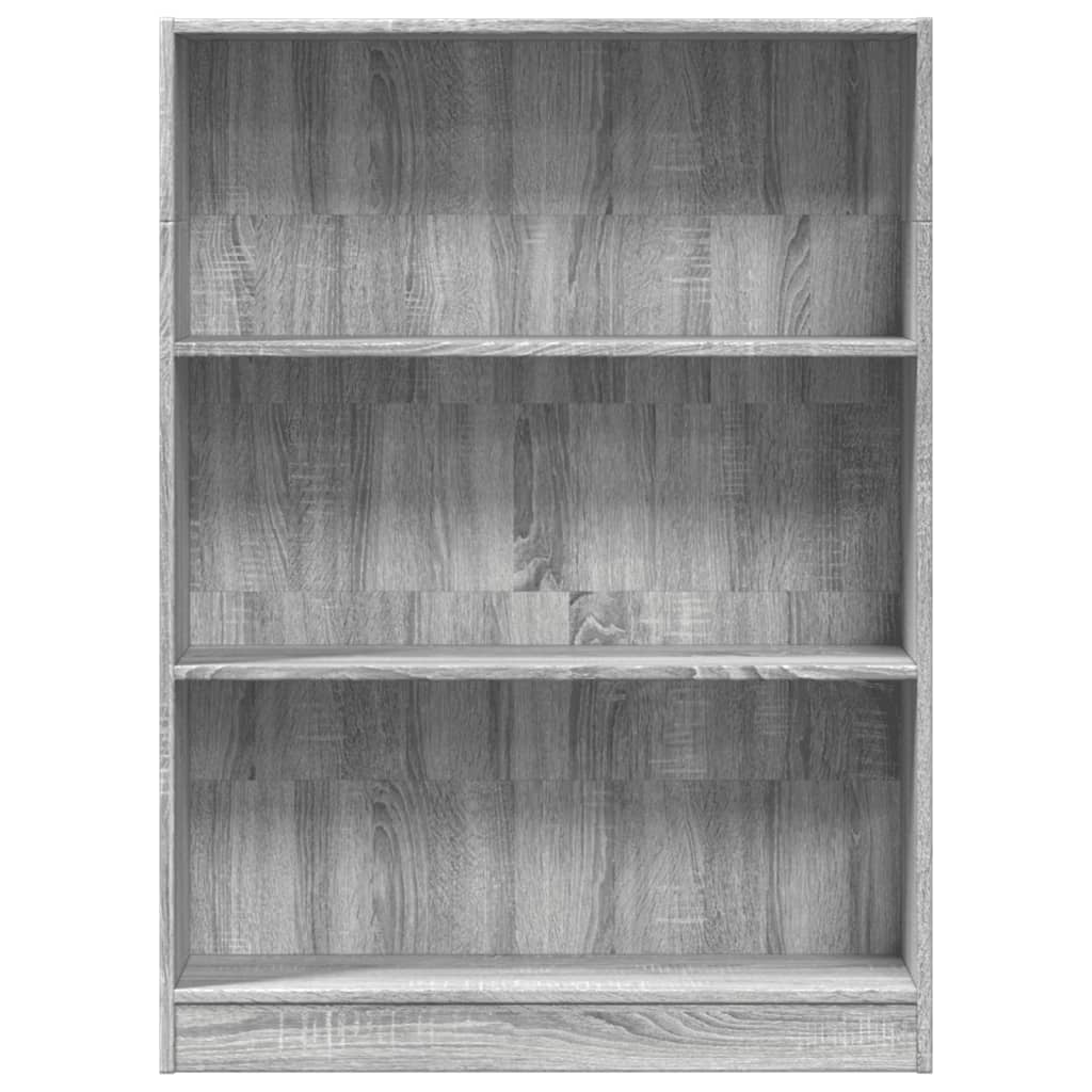 vidaXL Bibliotecă, gri sonoma, 80x24x109 cm, lemn prelucrat