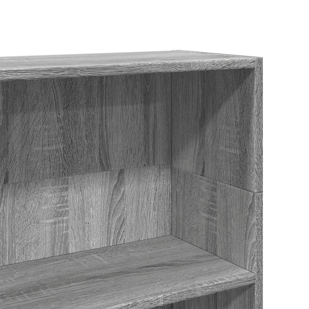 vidaXL Bibliotecă, gri sonoma, 80x24x109 cm, lemn prelucrat
