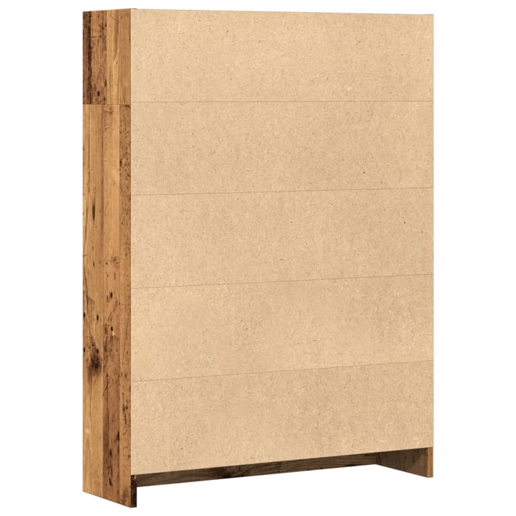 vidaXL Bibliotecă, lemn vechi, 80x24x109 cm, lemn prelucrat vidaXL Bibliotecă, lemn vechi, 80x24x109 cm, lemn prelucrat