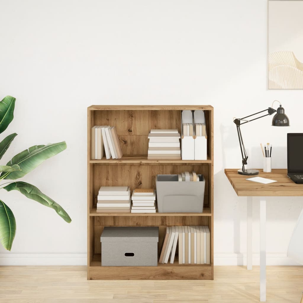 vidaXL Bibliotecă, stejar artizanal, 80x24x109 cm, lemn prelucrat vidaXL Bibliotecă, stejar artizanal, 80x24x109 cm, lemn prelucrat