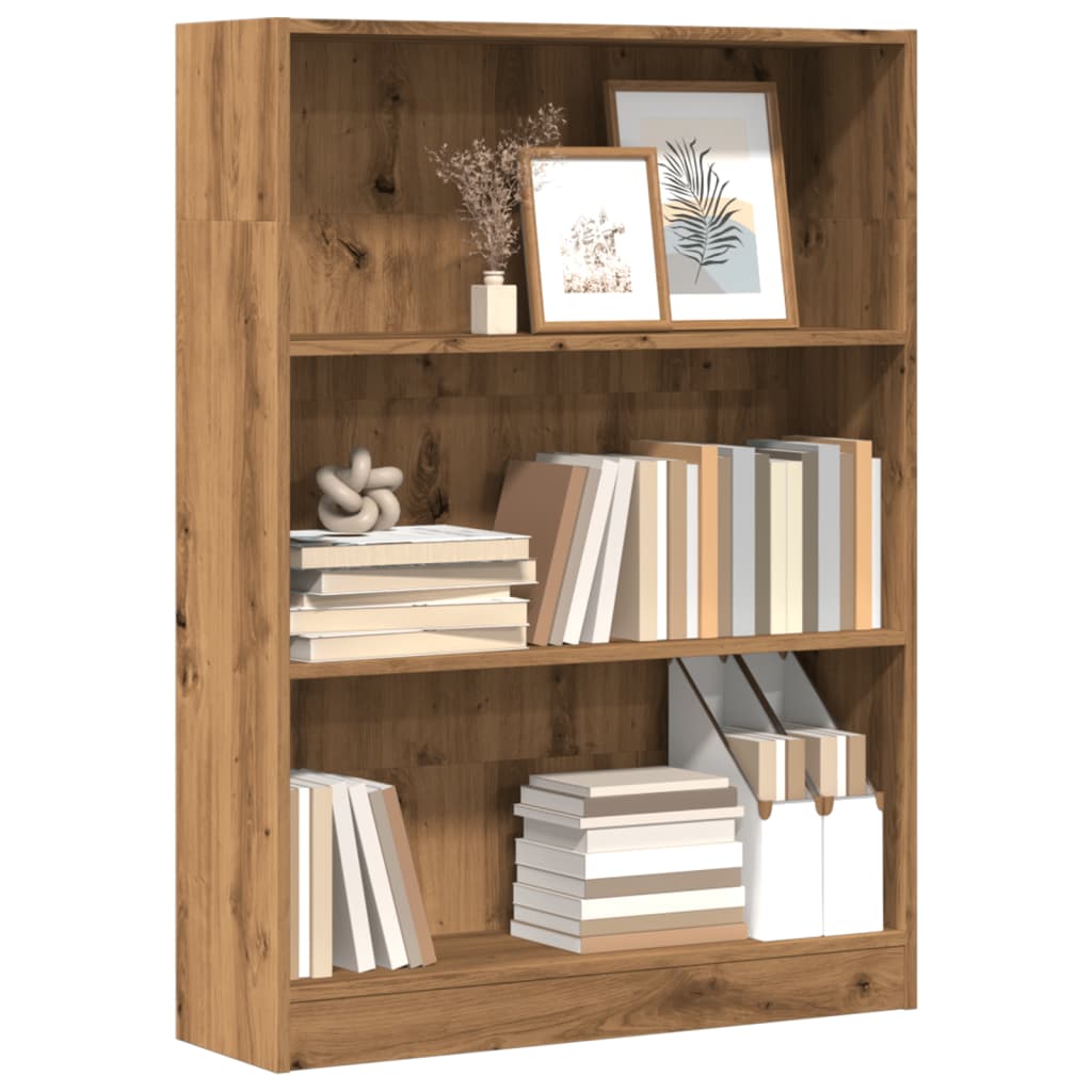 vidaXL Bibliotecă, stejar artizanal, 80x24x109 cm, lemn prelucrat vidaXL Bibliotecă, stejar artizanal, 80x24x109 cm, lemn prelucrat