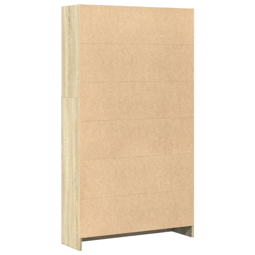 vidaXL Bibliotecă, stejar sonoma, 80x24x143 cm, lemn prelucrat vidaXL Bibliotecă, stejar sonoma, 80x24x143 cm, lemn prelucrat