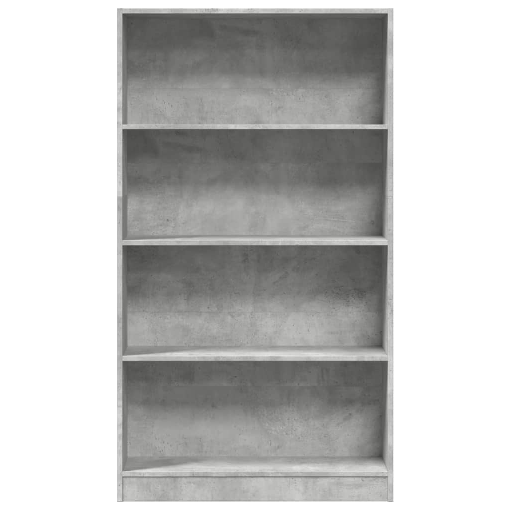 vidaXL Bibliotecă, gri beton, 80x24x143 cm, lemn prelucrat vidaXL Bibliotecă, gri beton, 80x24x143 cm, lemn prelucrat