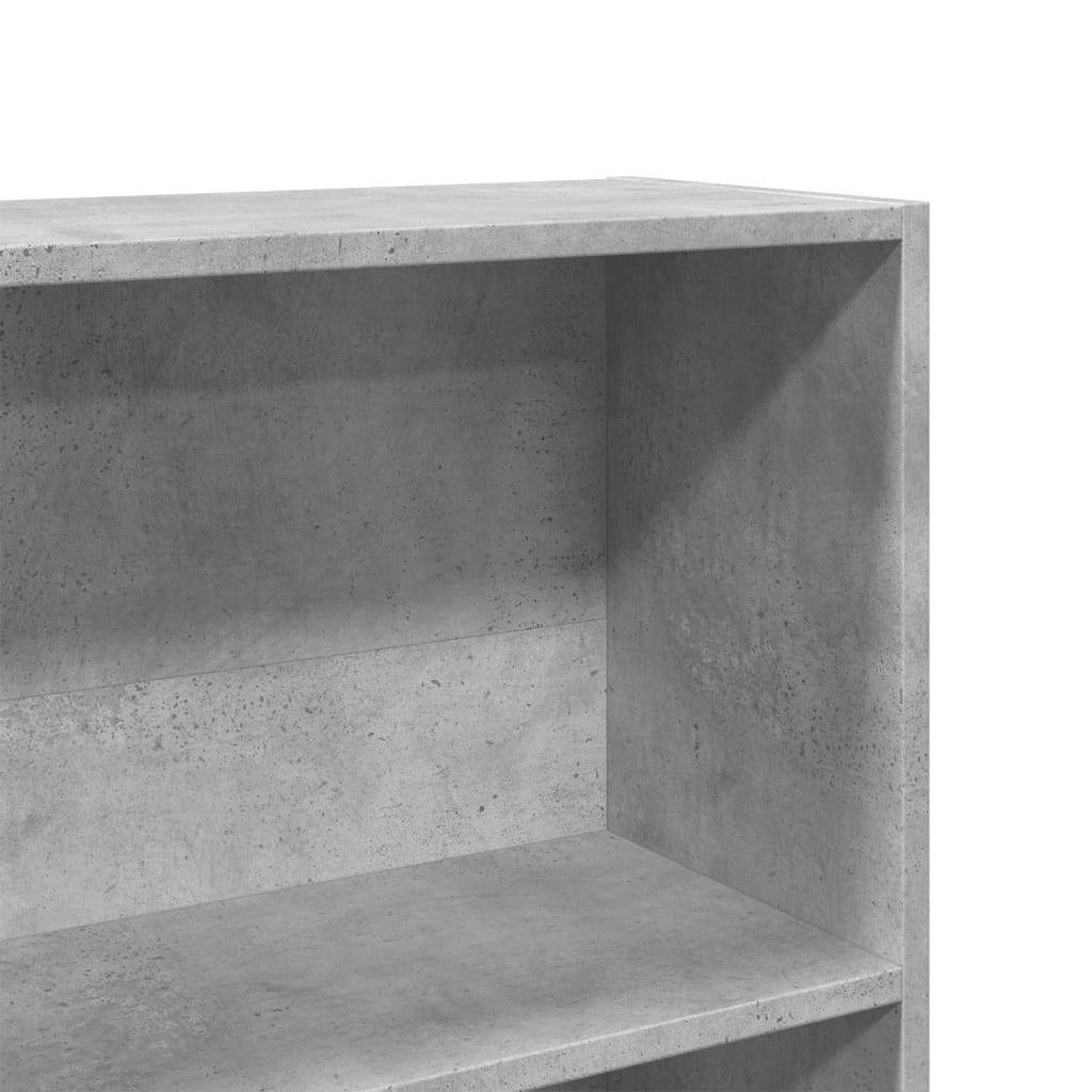 vidaXL Bibliotecă, gri beton, 80x24x143 cm, lemn prelucrat vidaXL Bibliotecă, gri beton, 80x24x143 cm, lemn prelucrat