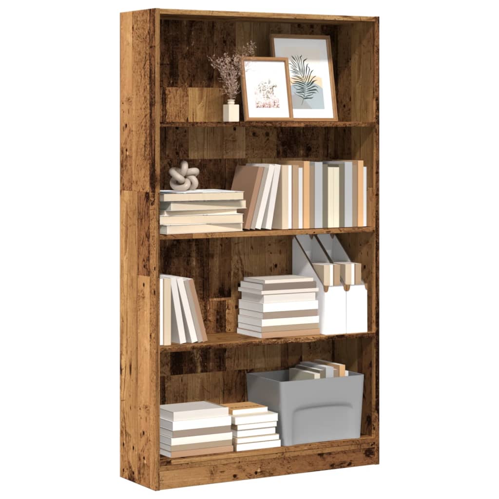 vidaXL Bibliotecă, lemn vechi, 80x24x143 cm, lemn prelucrat vidaXL Bibliotecă, lemn vechi, 80x24x143 cm, lemn prelucrat