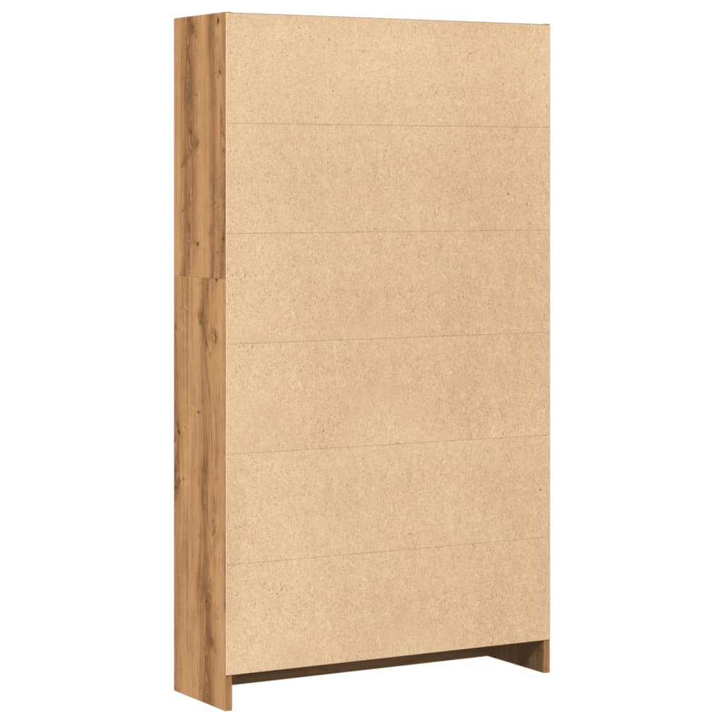 vidaXL Bibliotecă, stejar artizanal, 80x24x143 cm, lemn prelucrat vidaXL Bibliotecă, stejar artizanal, 80x24x143 cm, lemn prelucrat