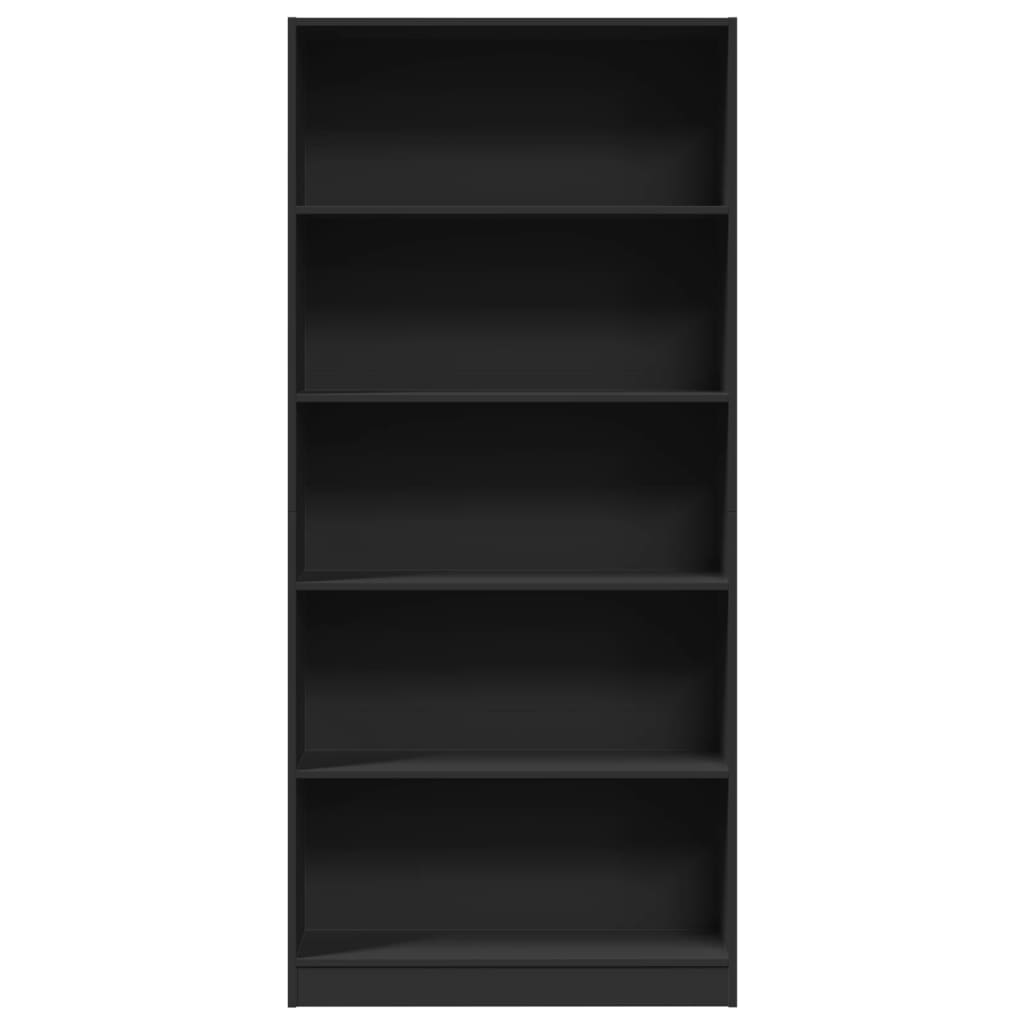 vidaXL Bibliotecă, negru, 80x24x176 cm, lemn prelucrat vidaXL Bibliotecă, negru, 80x24x176 cm, lemn prelucrat