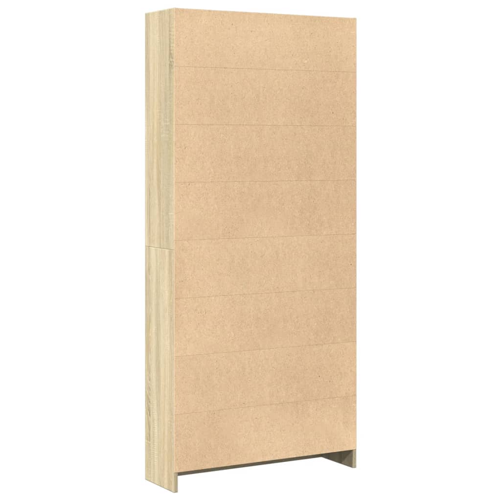 vidaXL Bibliotecă Stejar Sonoma 80x24x176 cm Lemn stratificat