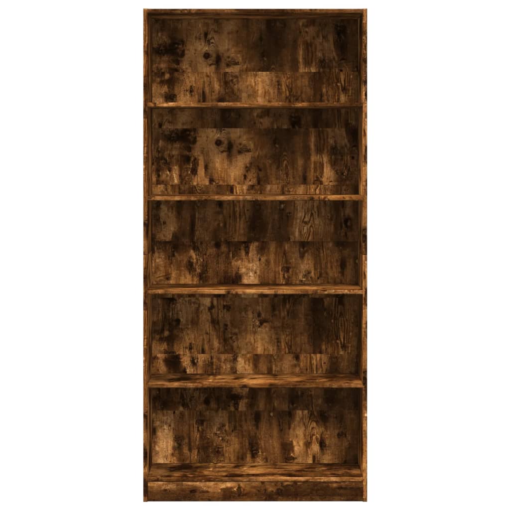 vidaXL Bibliotecă, stejar fumuriu, 80x24x176 cm, lemn prelucrat