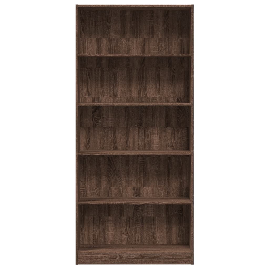 vidaXL Bibliotecă, stejar maro, 80x24x176 cm, lemn prelucrat vidaXL Bibliotecă, stejar maro, 80x24x176 cm, lemn prelucrat