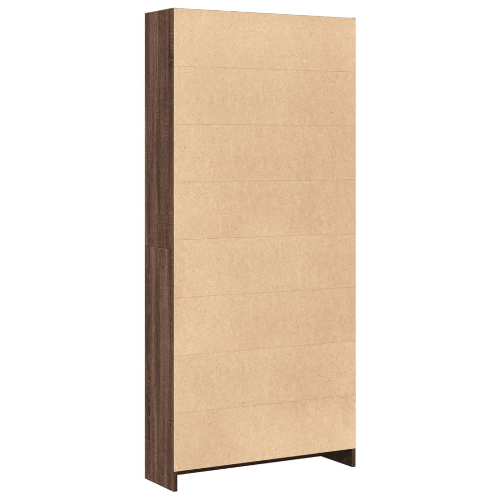 vidaXL Bibliotecă, stejar maro, 80x24x176 cm, lemn prelucrat vidaXL Bibliotecă, stejar maro, 80x24x176 cm, lemn prelucrat