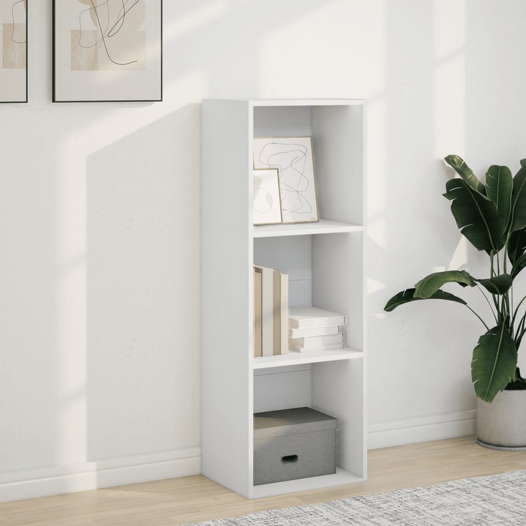 vidaXL Bibliotecă, alb, 40x30x114 cm, lemn prelucrat vidaXL Bibliotecă, alb, 40x30x114 cm, lemn prelucrat