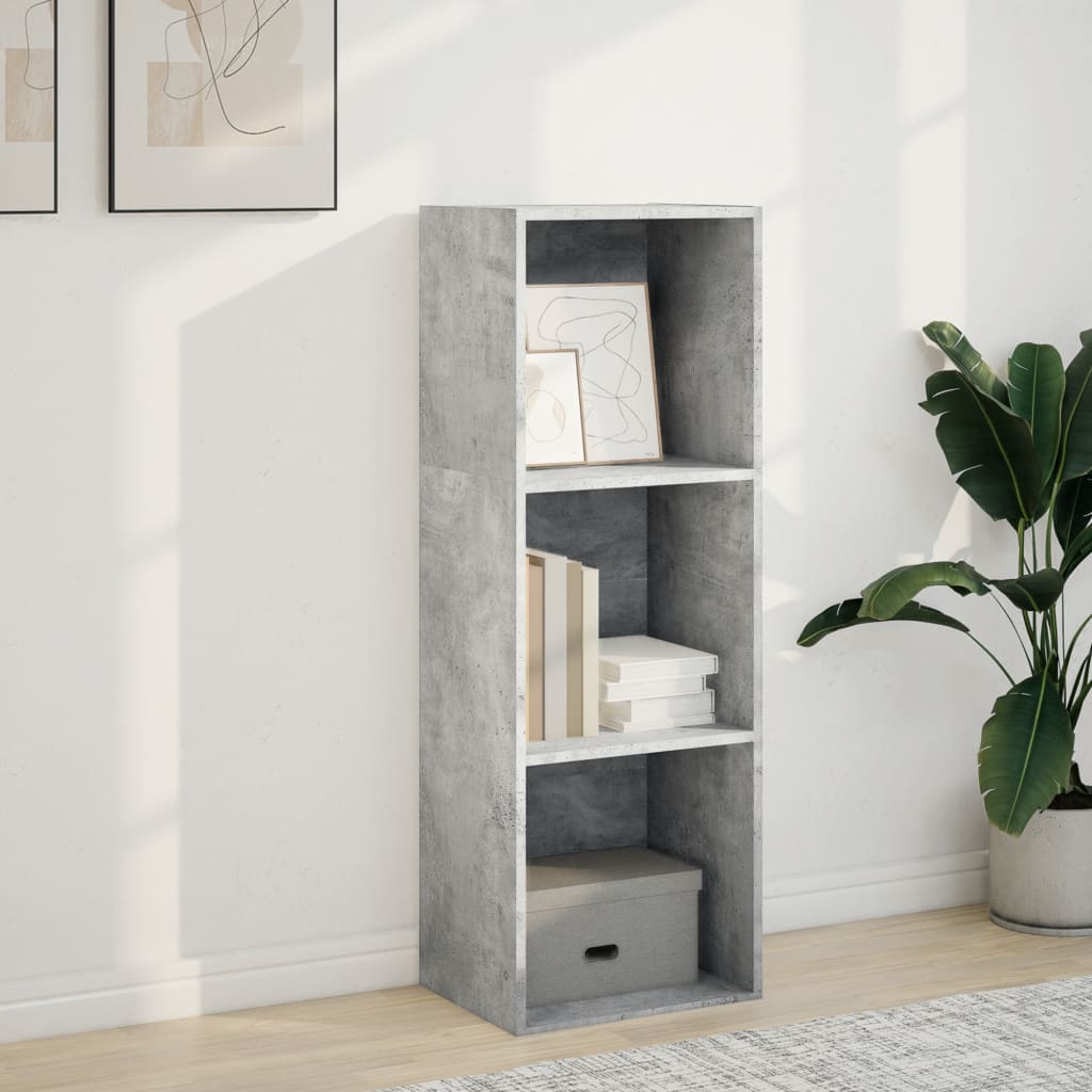 vidaXL Bibliotecă, gri beton, 40x30x114 cm, lemn prelucrat vidaXL Bibliotecă, gri beton, 40x30x114 cm, lemn prelucrat