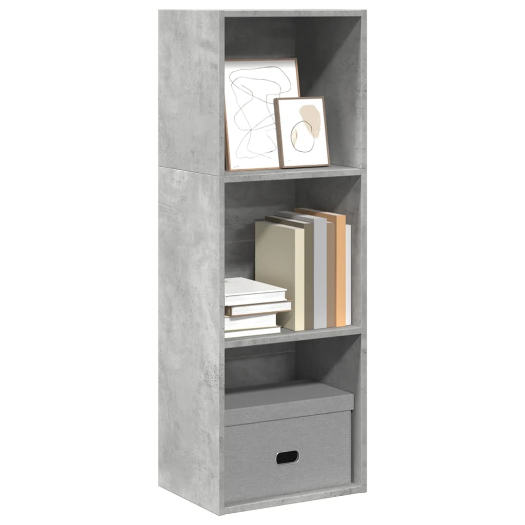 vidaXL Bibliotecă, gri beton, 40x30x114 cm, lemn prelucrat vidaXL Bibliotecă, gri beton, 40x30x114 cm, lemn prelucrat