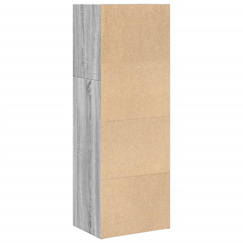 vidaXL Bibliotecă, gri sonoma, 40x30x114 cm, lemn prelucrat vidaXL Bibliotecă, gri sonoma, 40x30x114 cm, lemn prelucrat