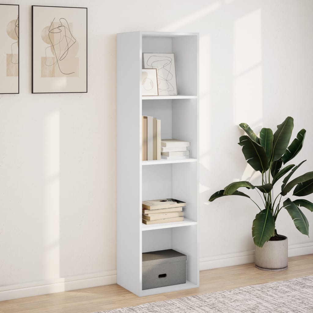 vidaXL Bibliotecă, alb, 40x30x152 cm, lemn prelucrat vidaXL Bibliotecă, alb, 40x30x152 cm, lemn prelucrat